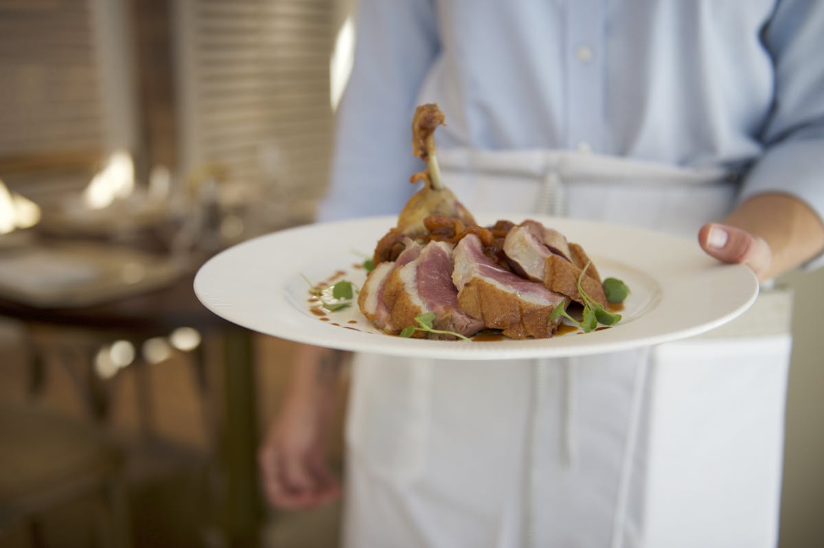 A dish from a fine dining restaurant in New York